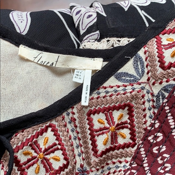 Anthropologie Floreat Grasslands Midi Dress - Picture 7 of 8